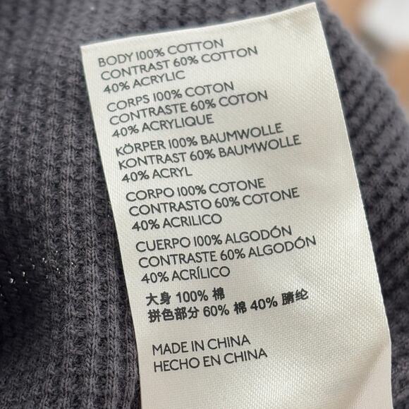 Free People Charcoal Gray Wonderful Swit Mockneck Thermal Top - Picture 11 of 12